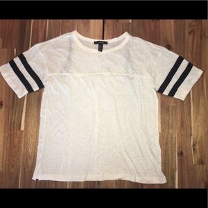 Forever 21 short white sleeve top
